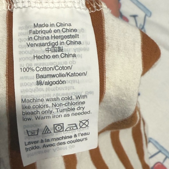 Madewell Tan and White Striped long-sleeved shirt size small - Picture 10 of 14